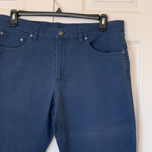 NORDSTROM BLUE 5 POCKET CLASSIC JEAN 38X32 Slim Fit Straight Leg - Picture 7 of 14